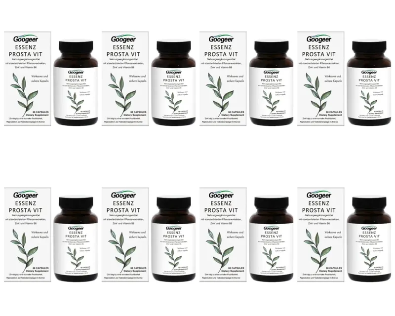Googeer Prosta Vit Essenz Capsules with Saw Palmetto Zinc Vitamin B6 Supports Prostate Urinary Health Daily Comfort 60 Count — image 12
