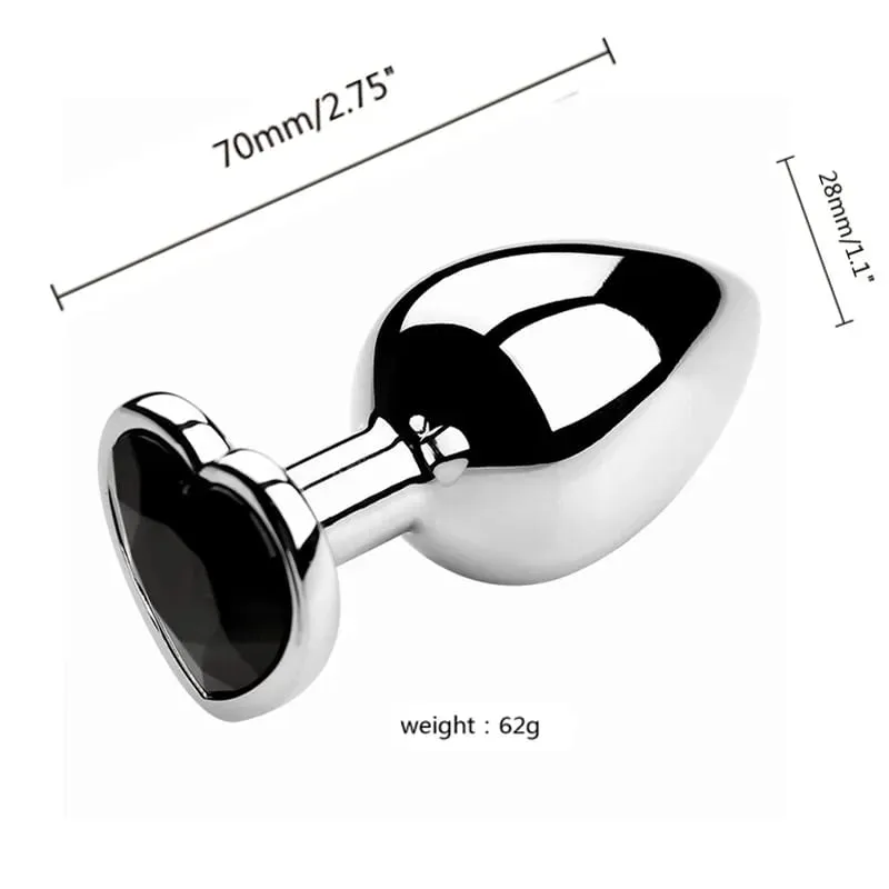 S/M/L Metal Anal Plug Butt Plug Sex Toy Butt Toy for Women Men Couples Gay Adult Game Masturbation Anal Diamond Sex Shop — image 8