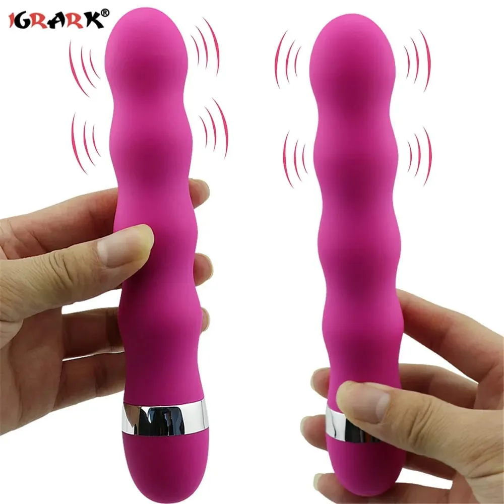 Valósághű vibrátor varázsmasszírozó pálca Hüvelyklitorisz stimulátor G Spot AV Stick Rod 18 felnőtt szexjáték női pároknak