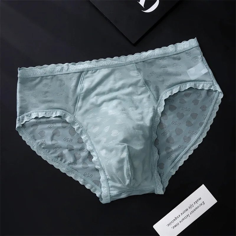 Lace men's underwear Ice Silk cuecas masculino sexys tøy men briefs AIR Bare Feel calzoncillos hombre No Trace cueca new lingeri — image 8