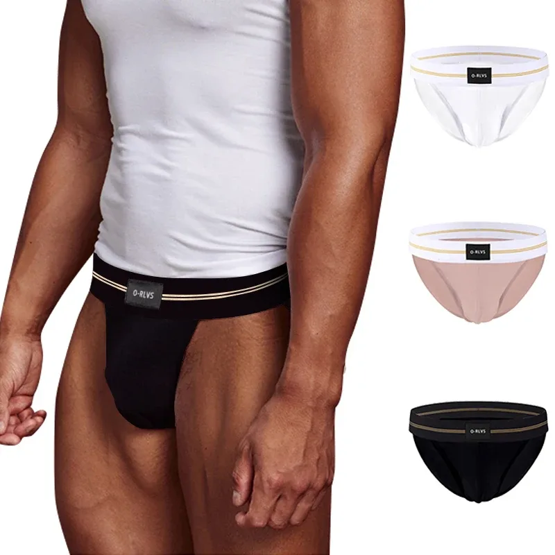 Slips für Männer, nahtlos, Hip-Design, Herren-Unterwäsche, supergroß, breit, 5 cm, elastisches Band, unabhängige Codpiece, kurze Hosen für Jungen — image 1
