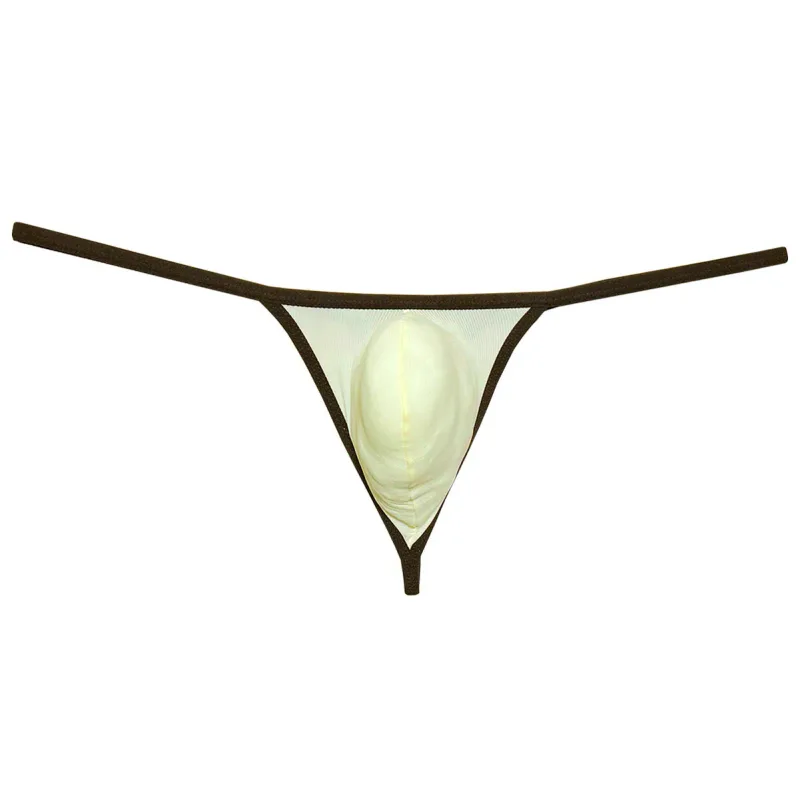 Men's Ice-Silk Thong Underwear No-Show Ultra-Thin Men Low Rise Thong G-string Breathable Lightweight Micro Briefs — image 9