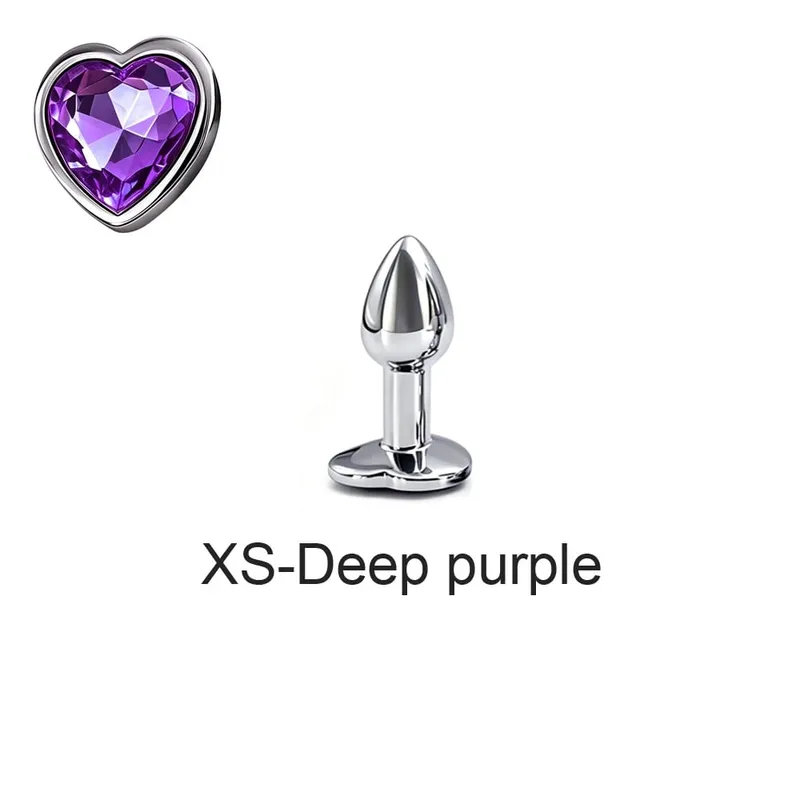 5 Sizes Metal Anal Plug Set with Heart Base Smooth Prostate Massage Butt Plug Sex Toys for Men Women Couples — image 17