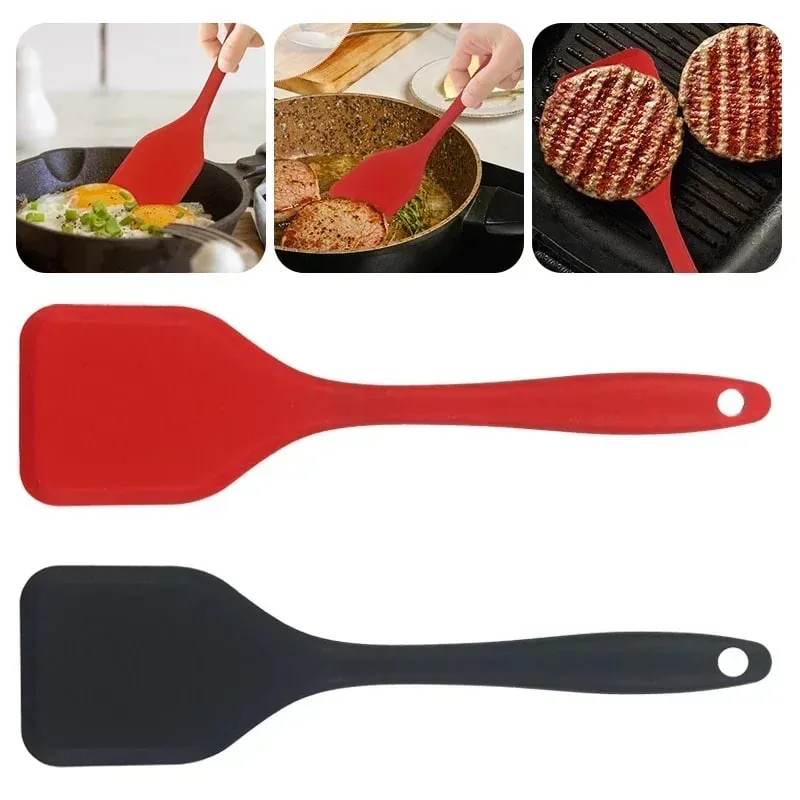 Silicone Cooking Leakage Spatula Dense Shovel Fried FishOmelette Shovel Non-stick Spatula Mga Tool sa Pagluluto sa Kusina — image 2
