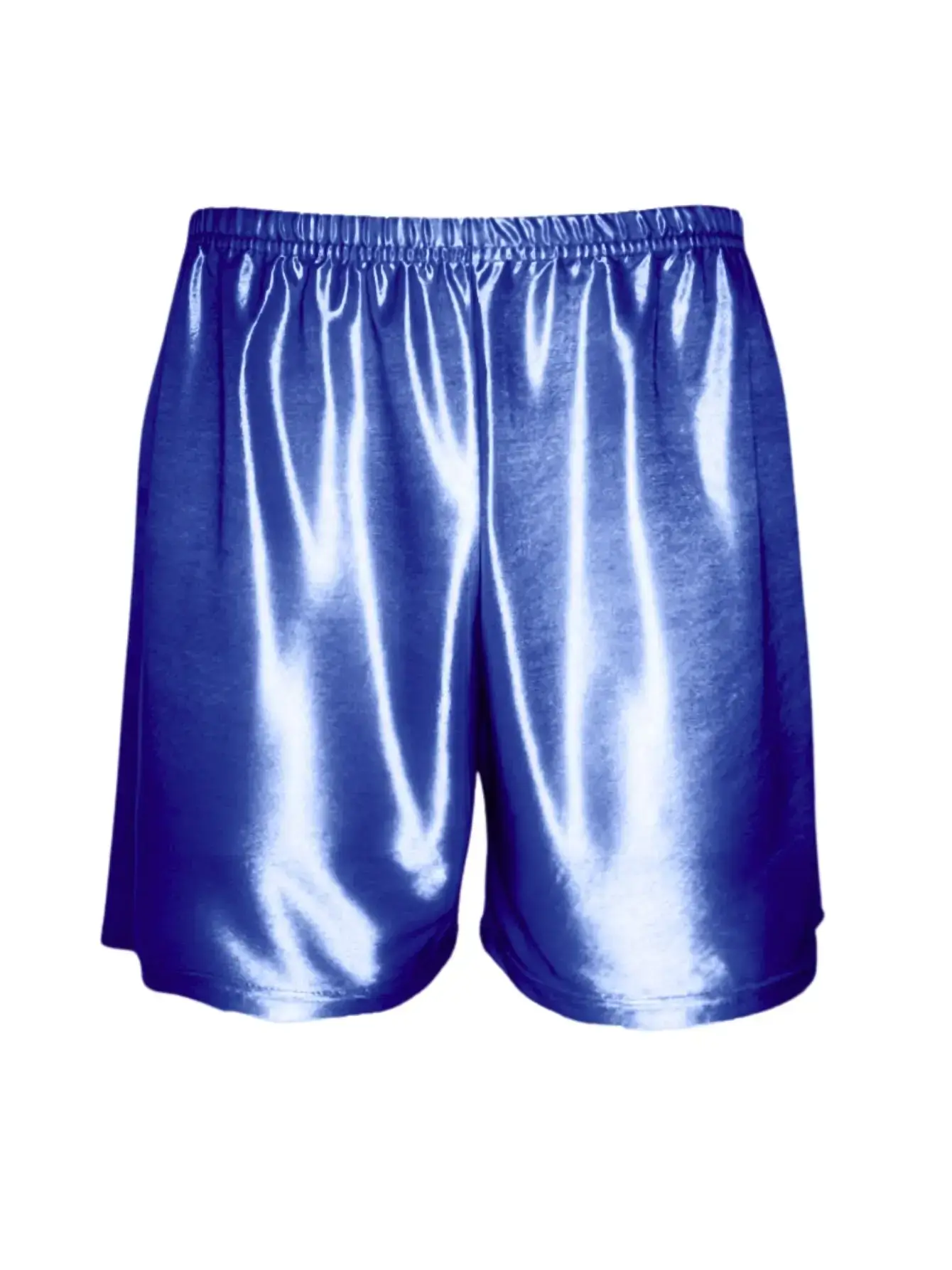 1Pc Semi Sheer Men Underwear Ice Silk Metallic Glossy Sleeper Pants Elastic Band Design Comfortable Casual Sexy Sleepwear Shorts — image 5
