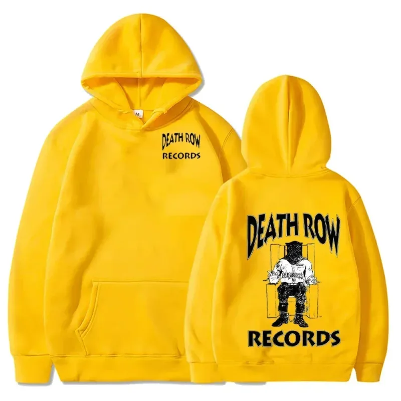 Death Row Records Hoodies Spring Autumn Fleece Hoodie Pullover Fashion Men Women Loose Hooded Sweatshirts Hip Hop Streetwear Top — image 13
