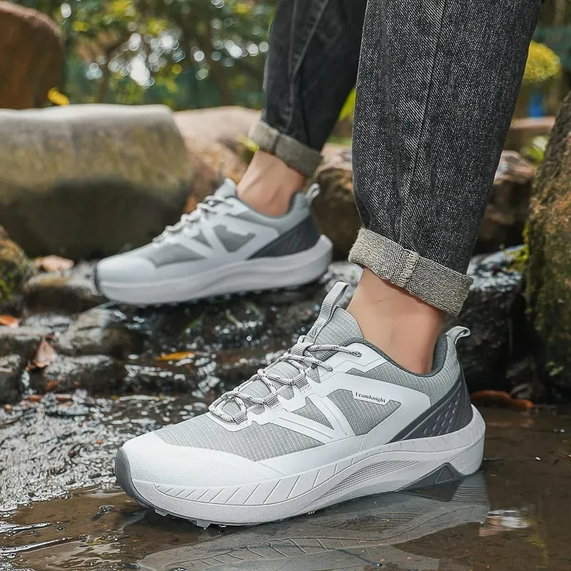 New Wide Head Sneakers Men's Outdoor Mountaineering Anti Slip Sneakers Spring and Autumn Fashion Leisure Travel Hiking Shoes — image 5