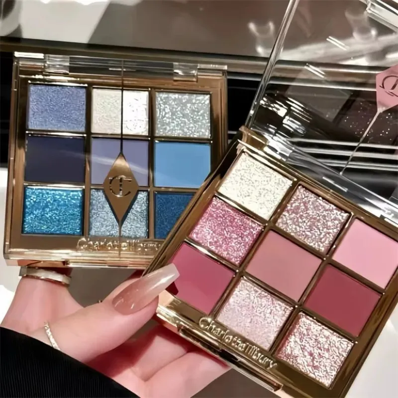 Paletka očních stínů Charlotte Tilbury Saténový matný třpytivý a metalický povrch Snadno použitelný CT 2026 Trendy očního vzhledu s 9 odstíny — image 3