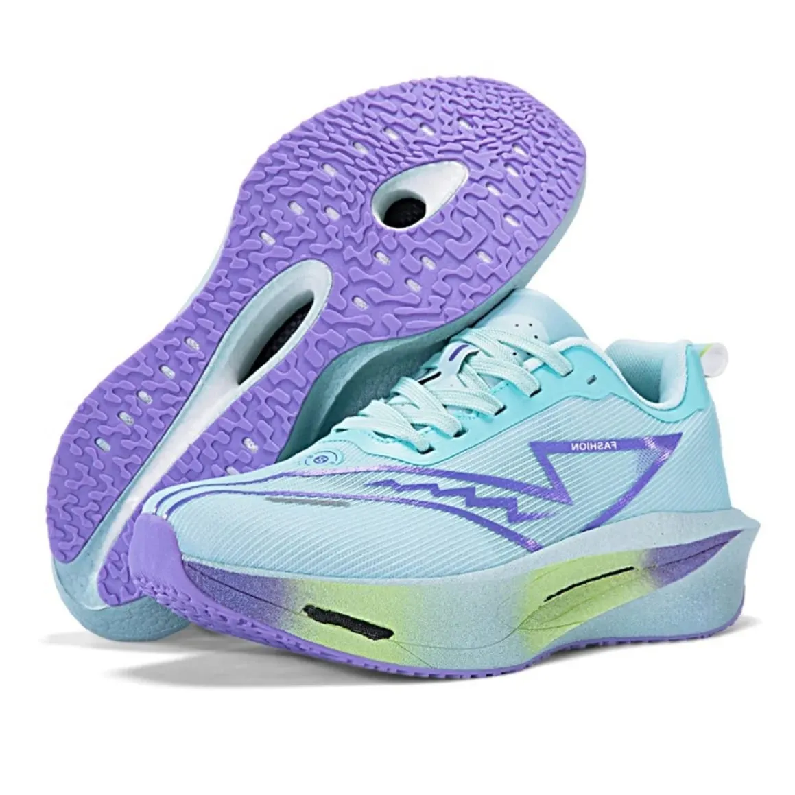 Carbon Plate Running Shoes Men Women Marathon Sports Sneakers Breathable Lightweight Professional Athletic Shoes — image 3