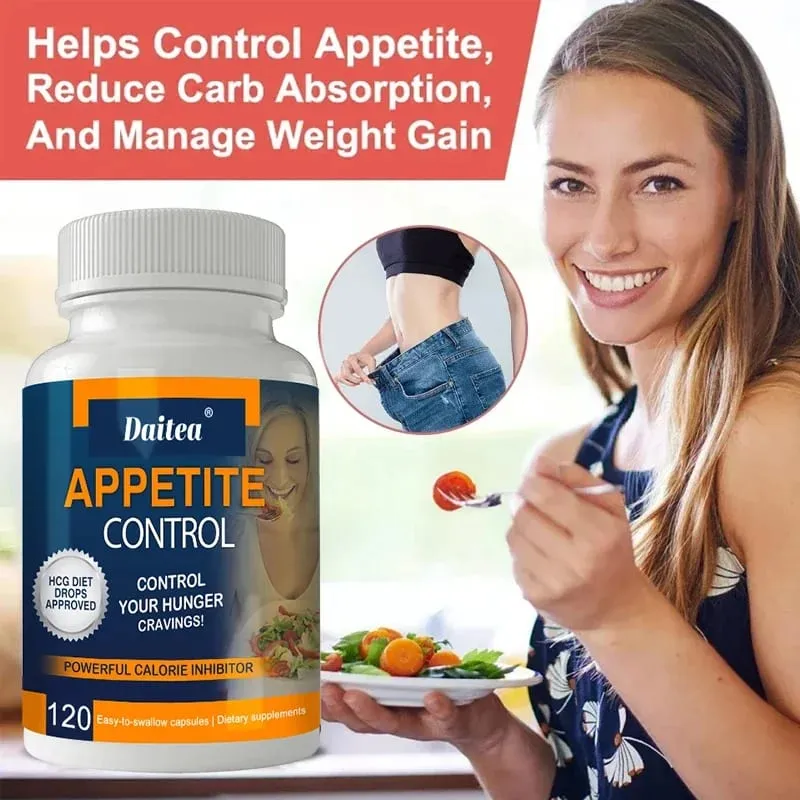 Daitea Appetite Control Capsules - Organic Vitamin C Metabolism Weight Management Powerful Calorie Suppressant