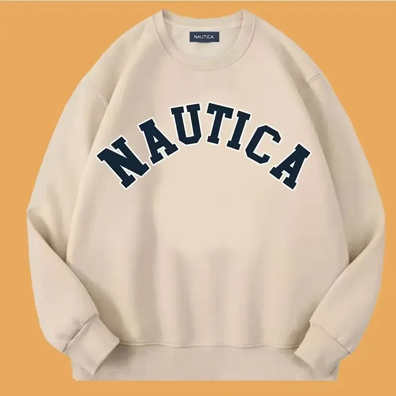 Nautica's fleece-softening warm-weather casual sportswear for both men women featuring printed designs Loose men's sweatshirt — image 8