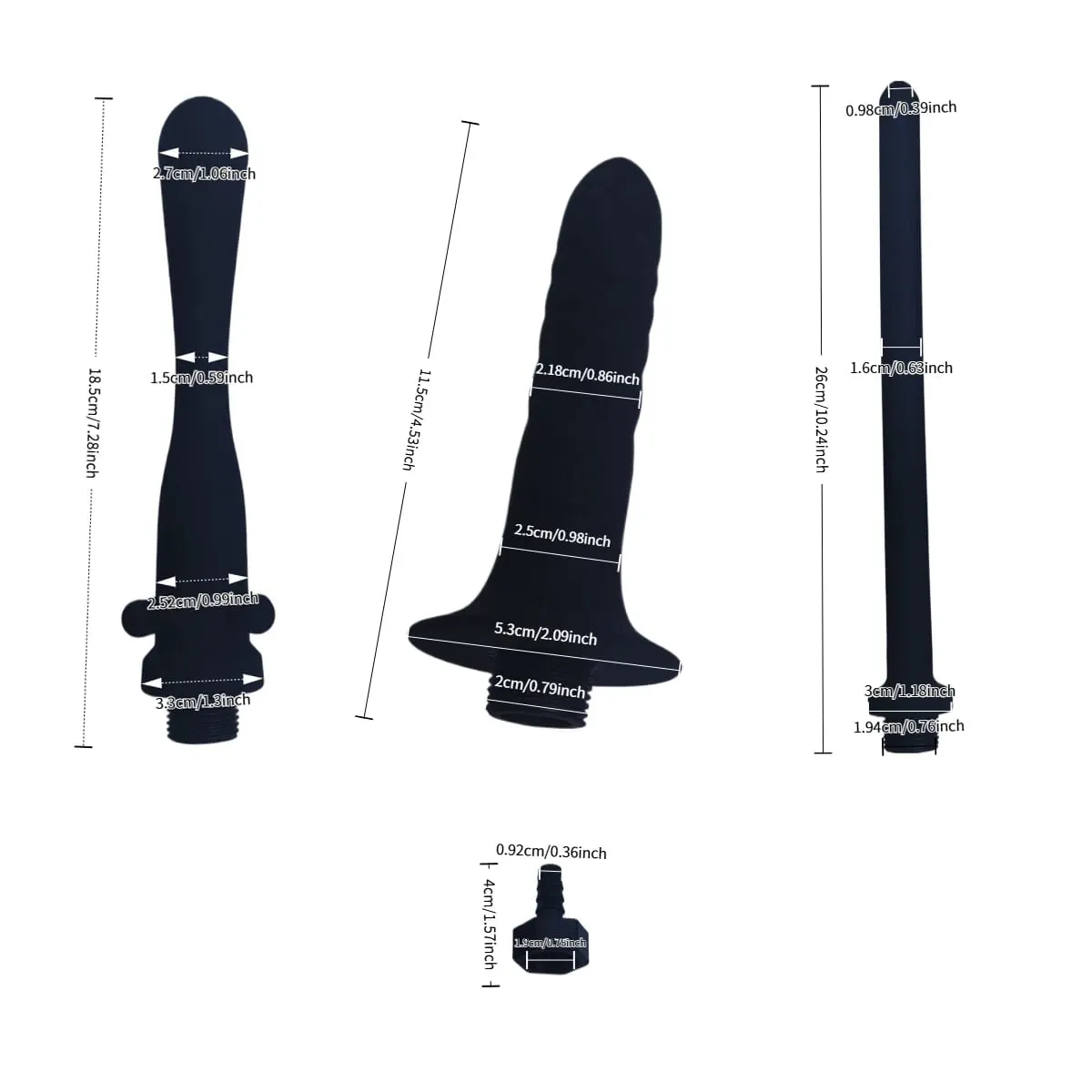 1ชิ้นซิลิโคนก้นล้างplug-inห้องอาบน้ำฝักบัวสวนทวารหนักdilatorsทำความสะอาดห้องน้ำผู้ใหญ่เซ็กส์ทอยBDSMทาสสุขภาพทางเพศ — image 3