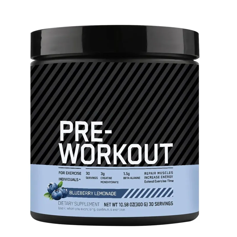 Pre Workout Pulver med Kreatin Beta Alanine L Citrulline Tyrosine Koffein Energi Udholdenhed Fokus Support 300 g 30 portioner — image 9