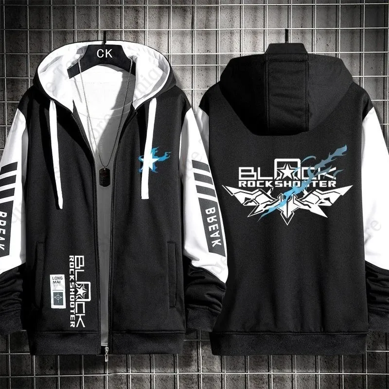 BLACK ROCK SHOOTER Hoodies Anime Cartoon Kuroi Mato Print Sweatshirt BLACK ROCK SHOOTER Merch Men Women Autumn Zipper Hoodie — image 13