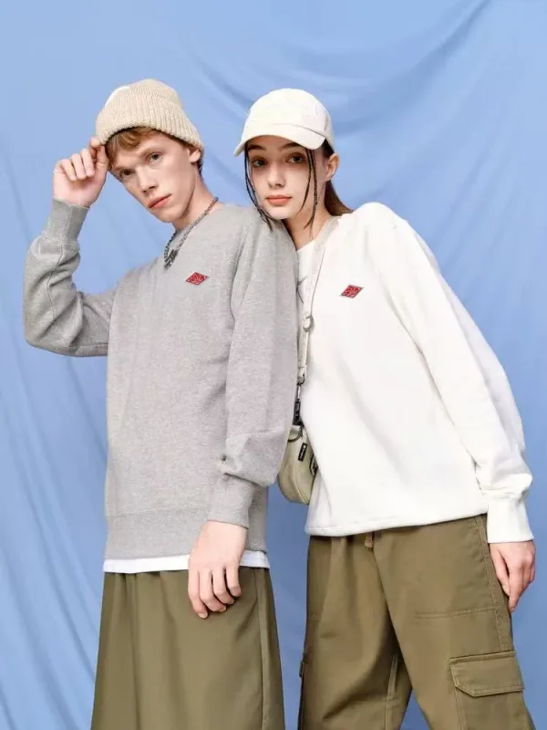 Autumn Winter High Quality O-Neck Sweatshirts Cotton Embroidery logo Casual Hoodies Men Long Sleeve Women Tracksuit Tops — image 2
