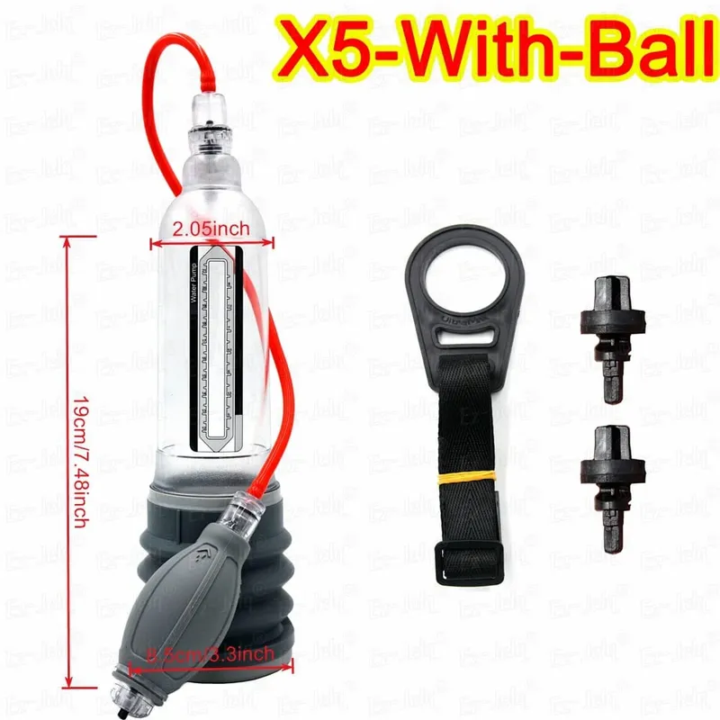X5 X7 X9 Male Enlargement Penis Extender Stretcher Edge System Sex Toys for Men Penile Pump Enhancer Strap Kit Male Masturbator