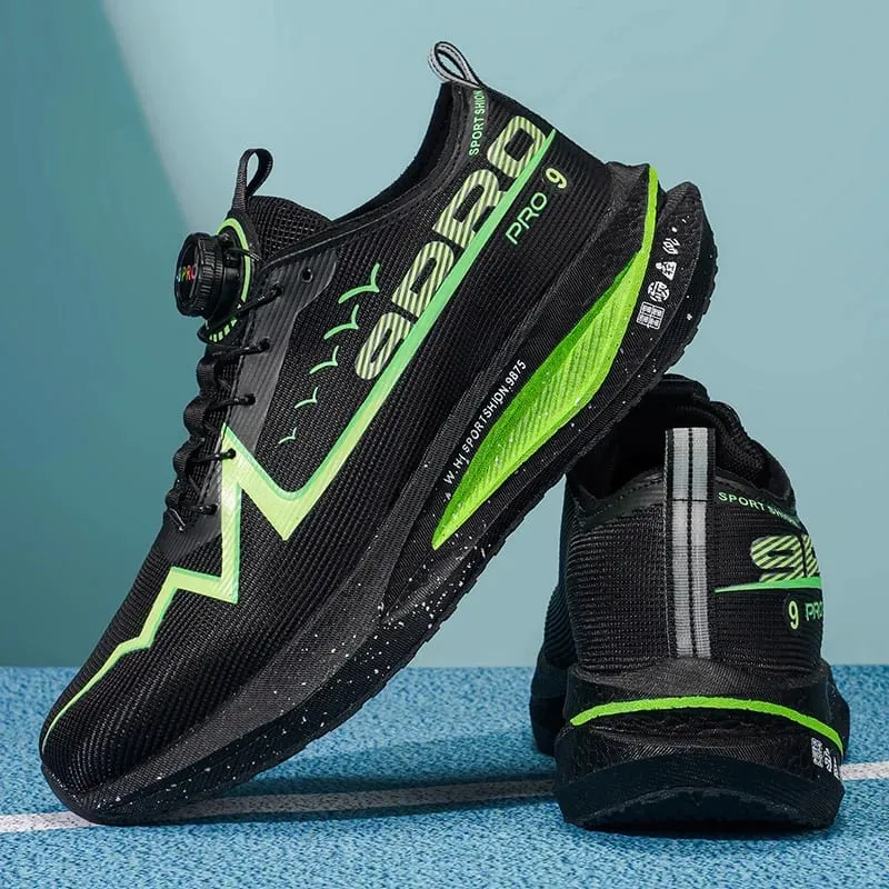Men Running Shoes Carbon Board Marathon Speciality Race Sports Air Breathable Lightweight Women's Comfortable Athletic Sneakers — image 9