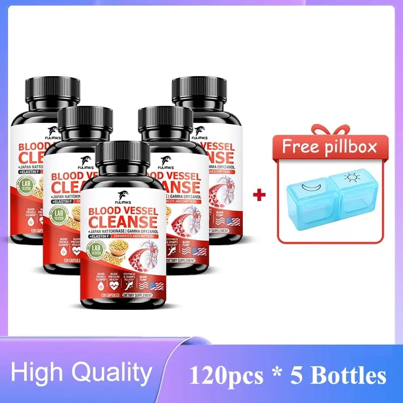 Blood Vessel Cleanse Capsules Clean Flexible Vessels Heart Blood Promote The Best Blood Circulation And Prevent Muscle Cramps — image 9
