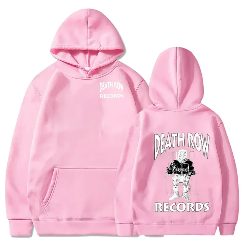 Death Row Records Hoodies Spring Autumn Fleece Hoodie Pullover Fashion Men Women Loose Hooded Sweatshirts Hip Hop Streetwear Top — image 5