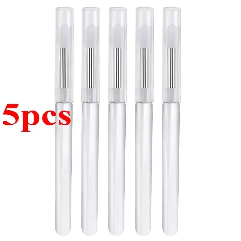 3/5/10PCS Reusable Lip Brush Silicone Lip Mask Applicator Transparent Lipstick Tool For Lip Gloss Eyeshadow Brushes Makeup Tools — image 11
