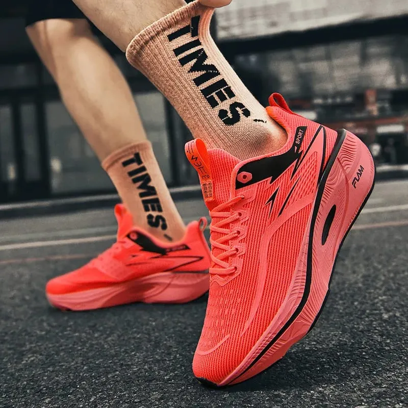 Men Running Shoes Marathon Sports Air Cushion Carbon Plate Breathable Lightweight Comfortable Women Outdoor Athletic Sneakers — image 7