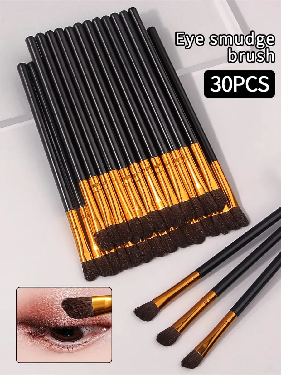 30 pçs pincéis de maquiagem profissional kit corretivo escova sombra cerdas macias shader escova facial cosméticos beleza maquiagem ferramentas