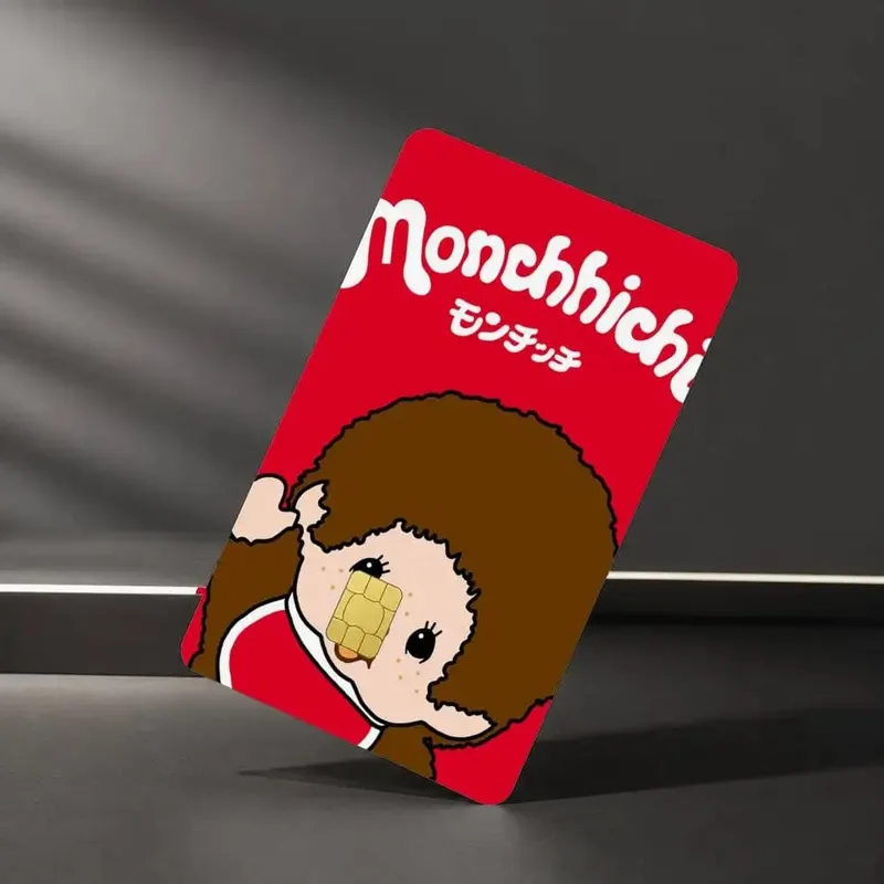 Cute M-MonchhichiS Sticker Film Tape Skin for Credit Card Debit Card Waterproof Stickers — image 10