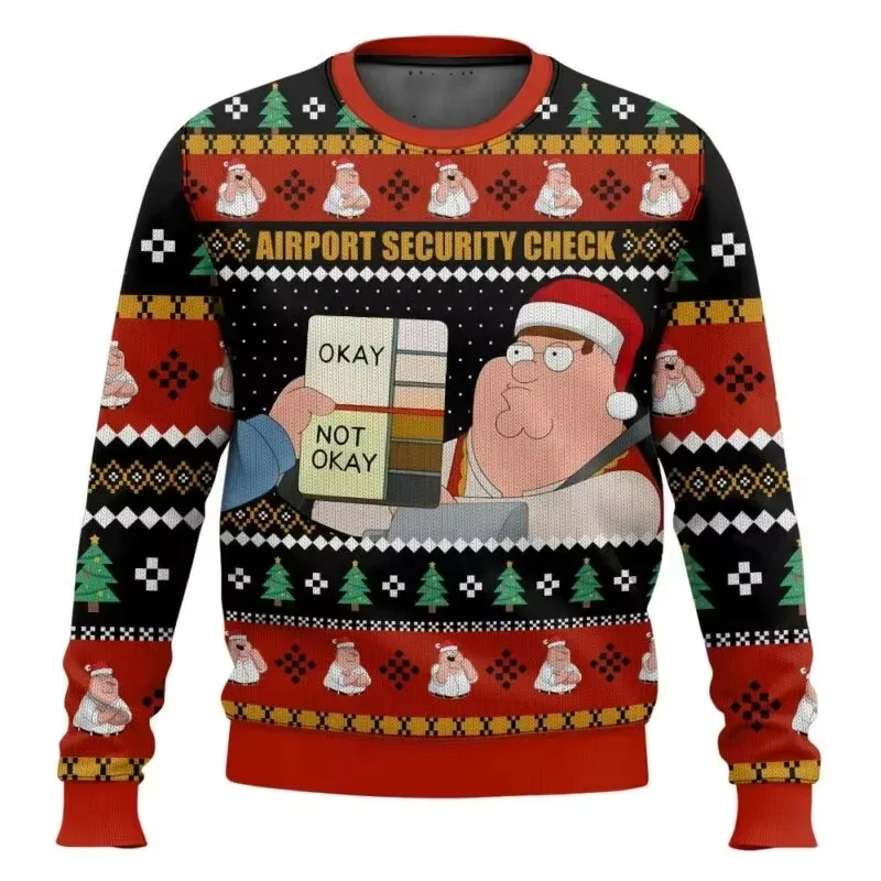 Family Guy 3D Print Christmas Ugly Sweater Style Casual Festival Theme Jacket for Men And Women Autumn Winter Outerwear — image 11