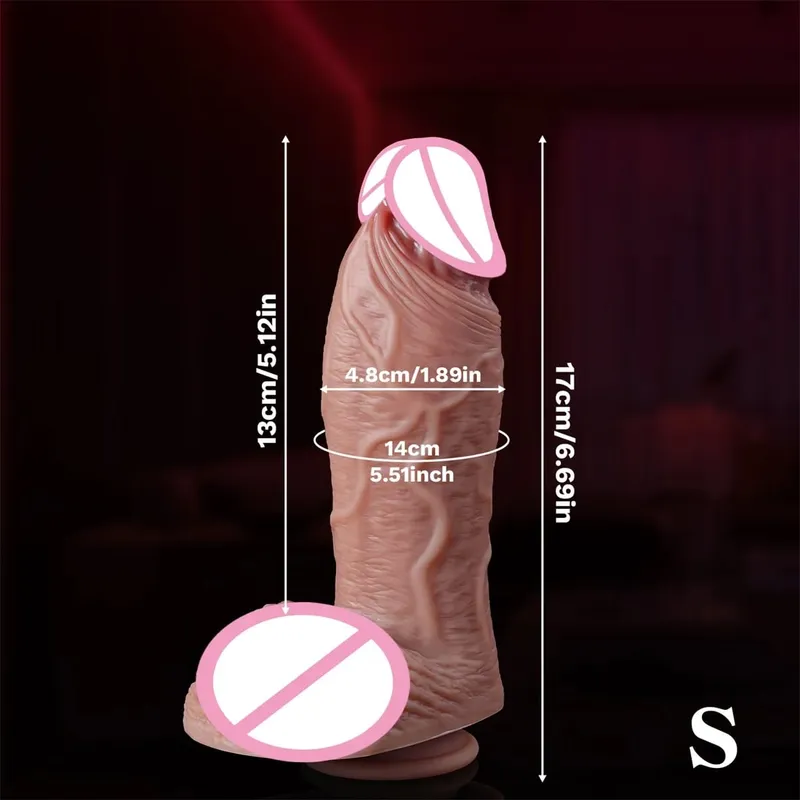 Supertjocka realistiska huddildos för anala enorma sexleksaker Silikon Kvinna Vagina Vuxen Onanist kuk Gay Big Dick Buttplug 18+