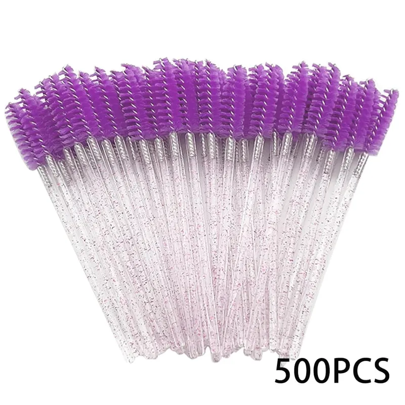 500/1000pcs Eyelash Brush Applicator Wholesale Lash Mascara Wands Brushes Para sa Eyelash Extension Eyebrow Spoolies Beauty Tools — image 14