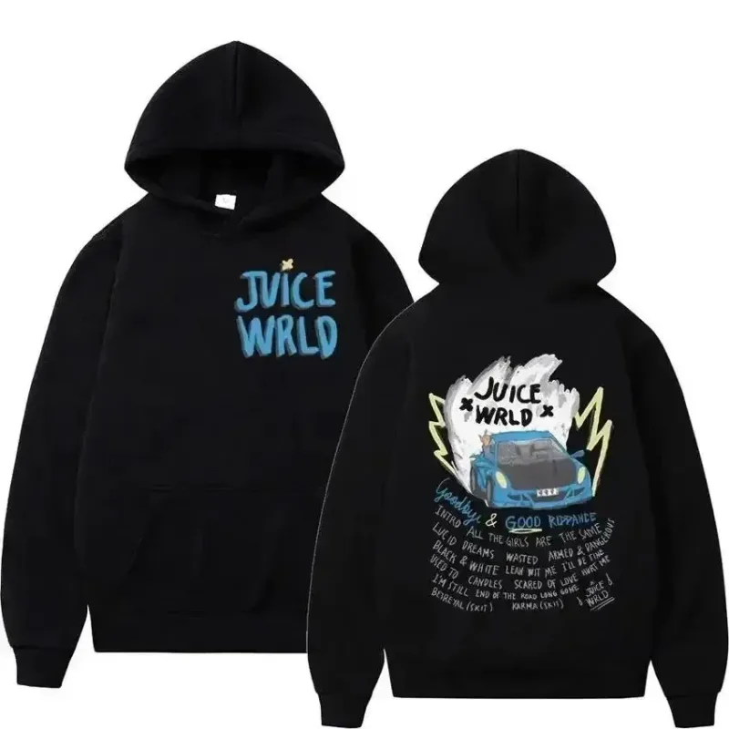 2026 Juice WRLD Men's Hooded Sweatshirt Autumn Fashion Hip Hoo Casual Pullover Unisex Street Style Loose Fit Warm Y2K Trend — image 1