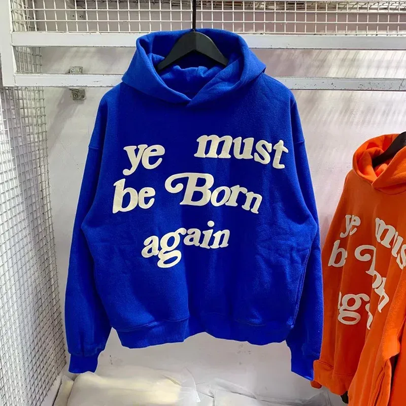 23FW Classic Foam Logo Ye Must Be Born Again Felpa con cappuccio Uomo Donna Migliore qualità Oversize Kanye West CPFM.XYZ Felpe Multicolor — image 13