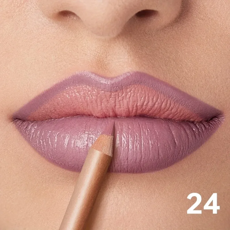 Lápis delineador labial fosco nude de longa duração à prova d'água à prova de manchas contorno preciso fórmula cremosa suave — image 18