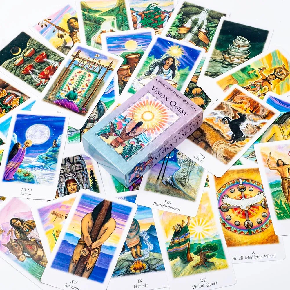 Hot Sales Vision Quest Tarot 78-Card Deck 10.3*6cm Fate Divination Tarot Cards FortuneTelling Card Games Party Board Game — image 6