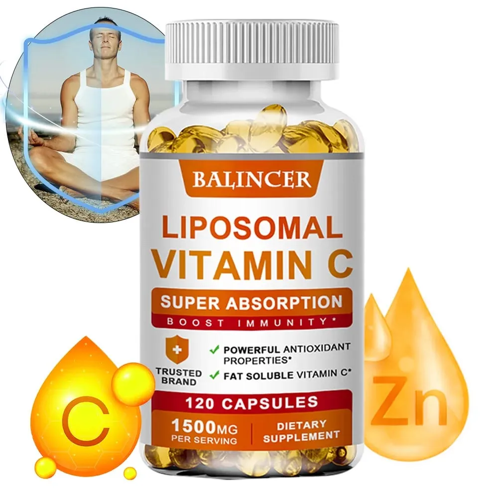 Liposomal Vitamin C Supports Antioxidant Health & Immune Function High Absorption Non-GMO Gluten Free – 120 Capsules — image 1