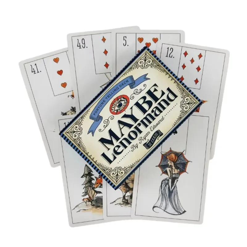 Maybe Lenormand Oracle Cards Deck For Family Party High Quality Fortune Telling Divination Tarot Deck Cards