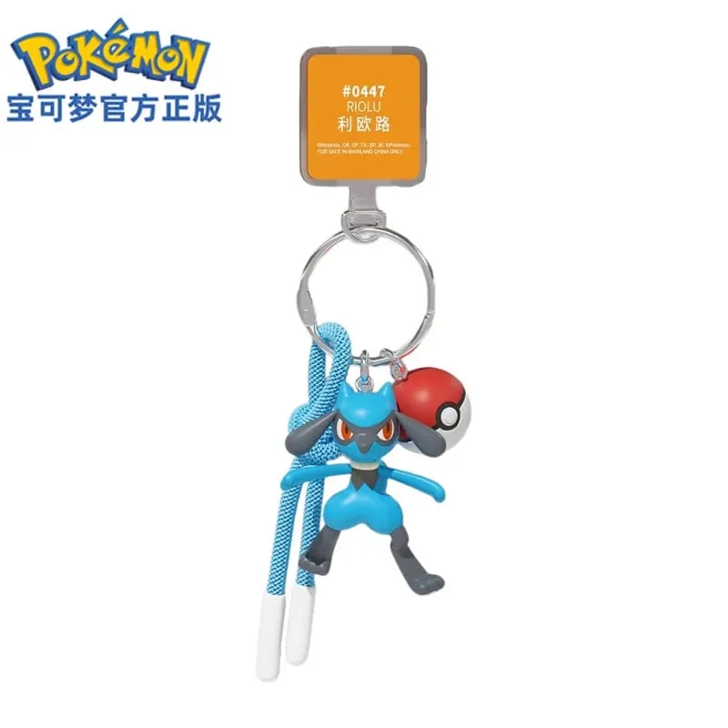 Genuíno pokemon scorbunny chaveiro grookey riolu sobble wobbuffet cubone anime figura de ação brinquedo chaveiro fragrância pingente presente