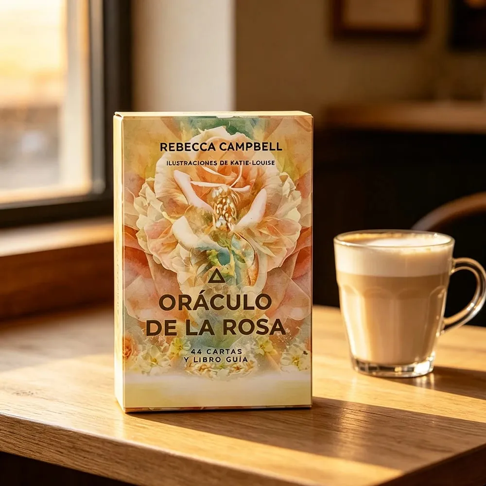 10*7CM Oráculo De La Rosa Oracle Cards 44 Cards Mysterious Divination Deck Spiritual Reading Cards Game for Women Gift