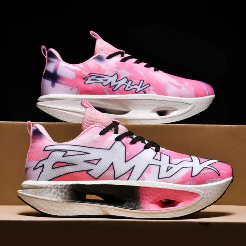 Men Running Shoes Carbon Board Marathon Speciality Sports Outdoor Air Breathable Lightweight Women Comfortable Athletic Sneakers — image 3
