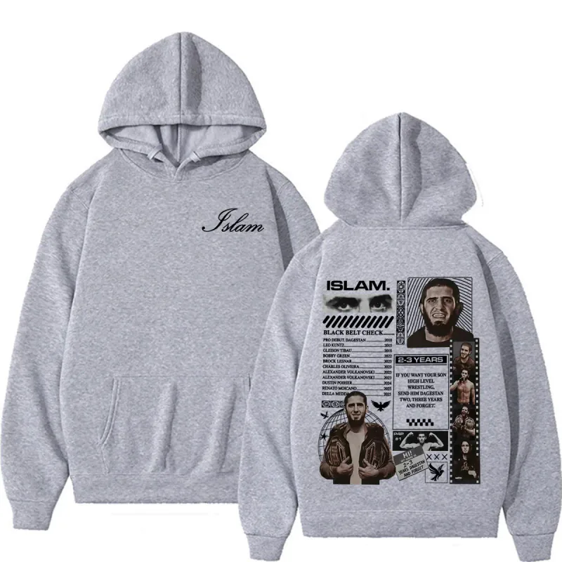 Islam Makhachev Send Him 2-3 Years Dagestan and Forget Merch Hoodies Men Women Gothic Vintage Long Sleeve Sweatshirts Streetwear — image 6