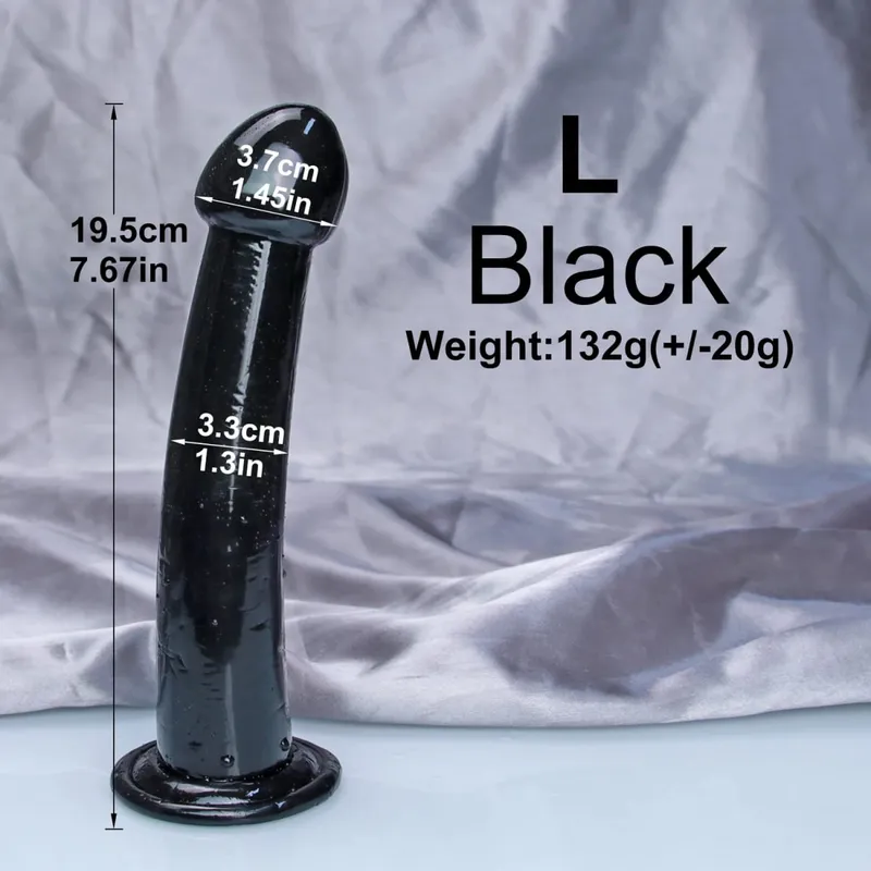 Dengan Harga Murah TPE Transparan Anal Plug Jelly Dildo 4 Ukuran Cangkir Hisap Ayam Vagina Masturbasi Lembut Penis Kecil Wanita Pria Mainan Seks — image 17