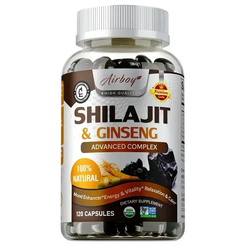 Shilajit und Ginseng – Energie- und Vitalitätsunterstützung, Verbesserung der geistigen Klarheit, Immununterstützung, Steigerung des Ausdauermuskelwachstums