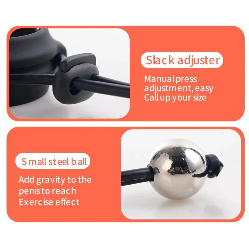 Male Penis Enlargement Exercise Ring Sex Anal Beads Masturbator Penis Strong Extender Semen Lock Ring Adult Sex Toys For Men 18+ — image 4