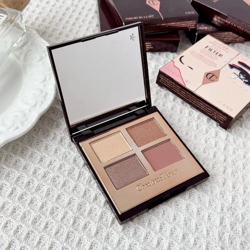 CT Простая в использовании 4 оттенка 9 оттенков Палитра теней для век Charlotte Tilbury Бальзам для губ Pillow Talk Big Lip Plumpgasm Румяна для губ Макияж Подарок