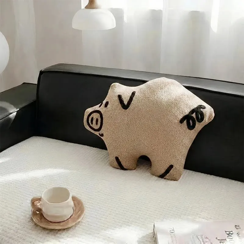 Cute Cartoon Stuffed Animal Cushion Cover Nordic Ins Style Plush Pillow Soft Sofa Living Room Decorative Pillow Case Home Decor — image 10
