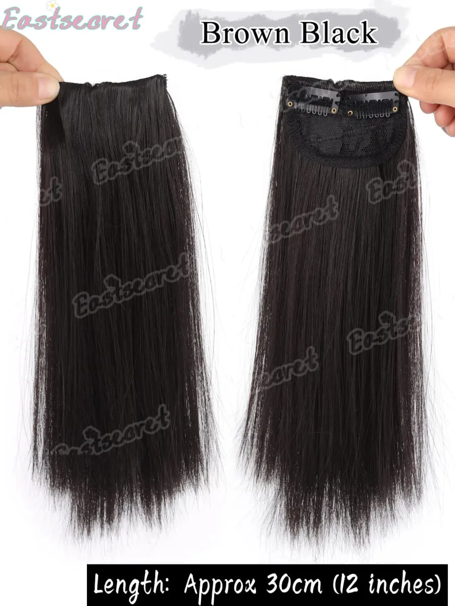 Hair Clip Natural Hair Extensions Clip In Synthetic wig Extensions 8/12Inch Hairpiece Replenish Hair Volume Clip In Natural Hair — image 12