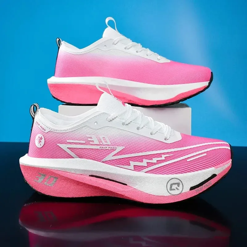 Carbon Plate Marathon Running Shoes Men Women Breathable Lightweight Shock Absorbing Non Slip Sports Athletic Sneakers New — image 8