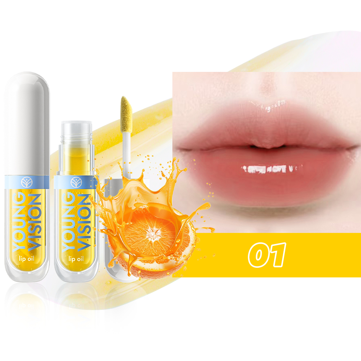 6 brilho labial que muda de cor, aroma frutado, hidratante e de longa duração, hidratação suave, tonalidade labial ativada por temperatura — image 9