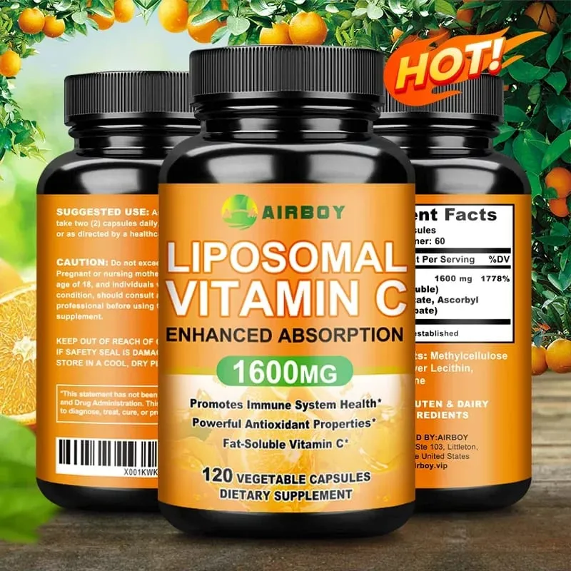 Liposomal Vitamin C - Immune Support Promotes Collagen Production Promote Fat dissolving Antioxidant — image 1
