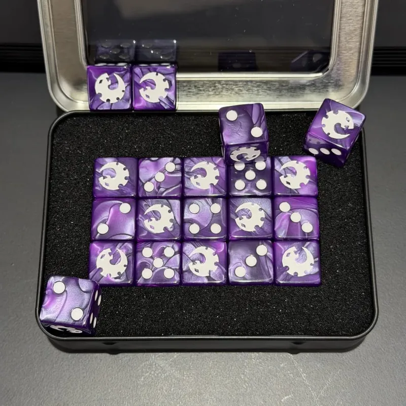 15PCS 16mm/0,63inch D6 Wargaming sada kostek pro stolní miniatury hry Sledování poškození armádní frakce žetony kostek — image 21